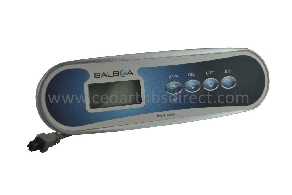 Balboa TP400W LCD 4-Button Panel PN 50259-07