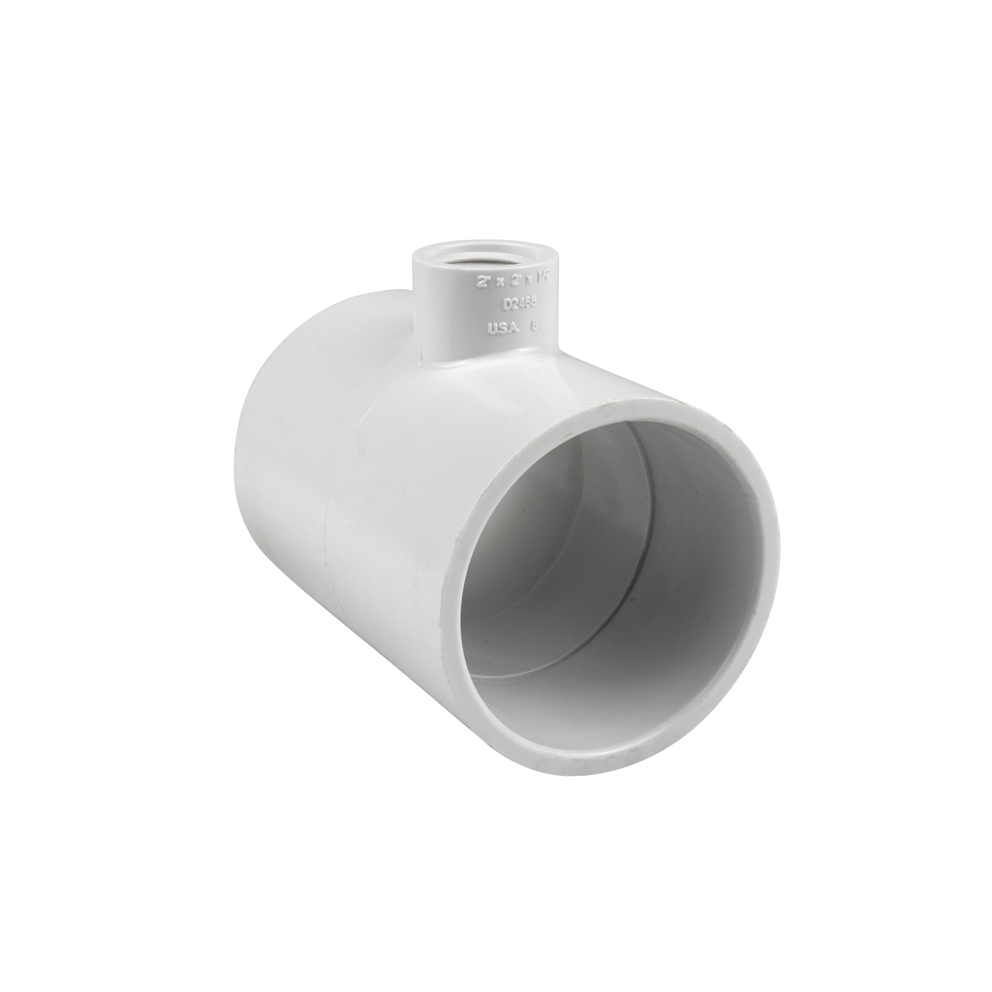 2" x 2" x 0.5" PVC Tee Slip/Fpt/Slip