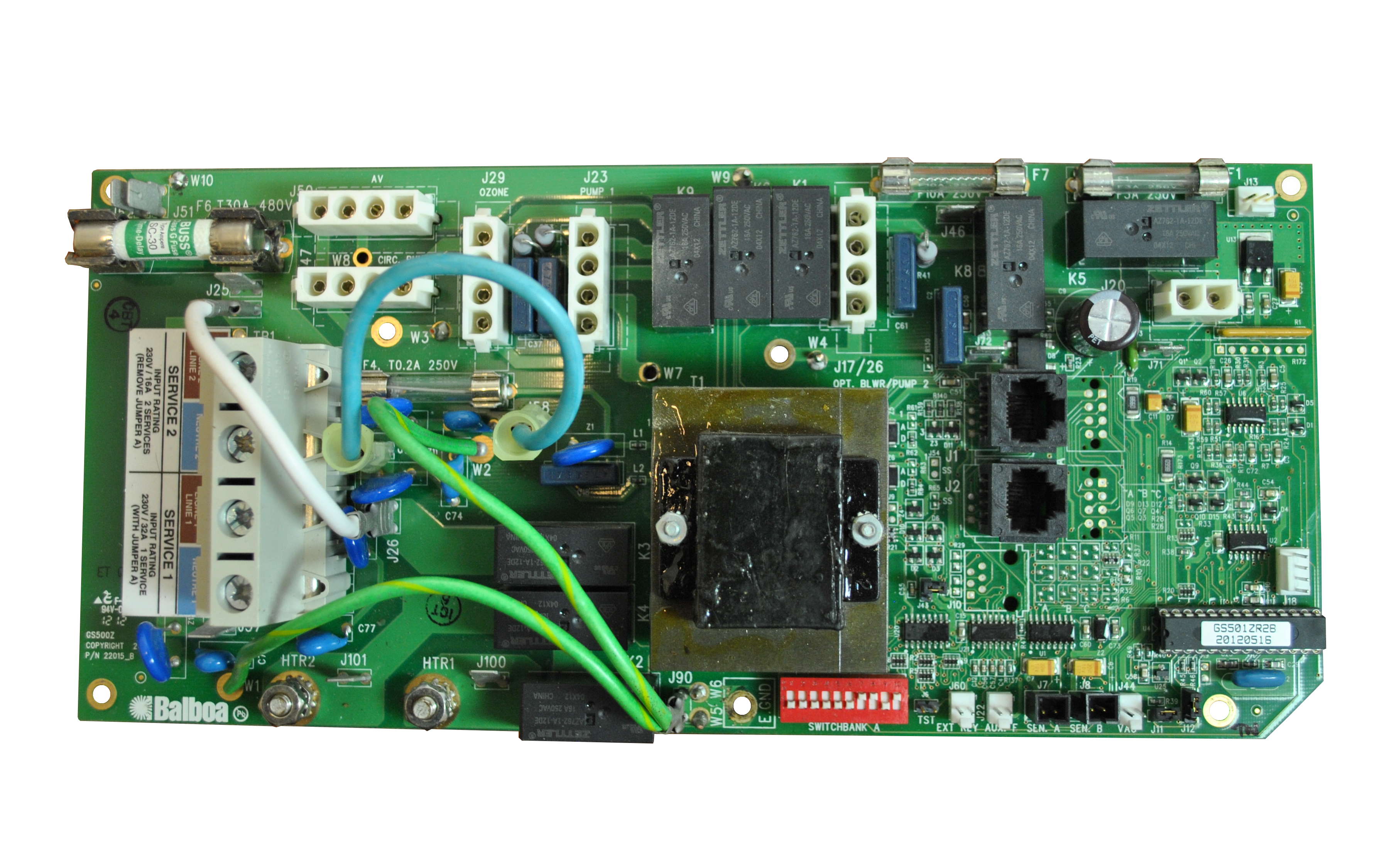 Balboa P/N 53340-04 Replacement Circuit Board for GS500 spa Pack