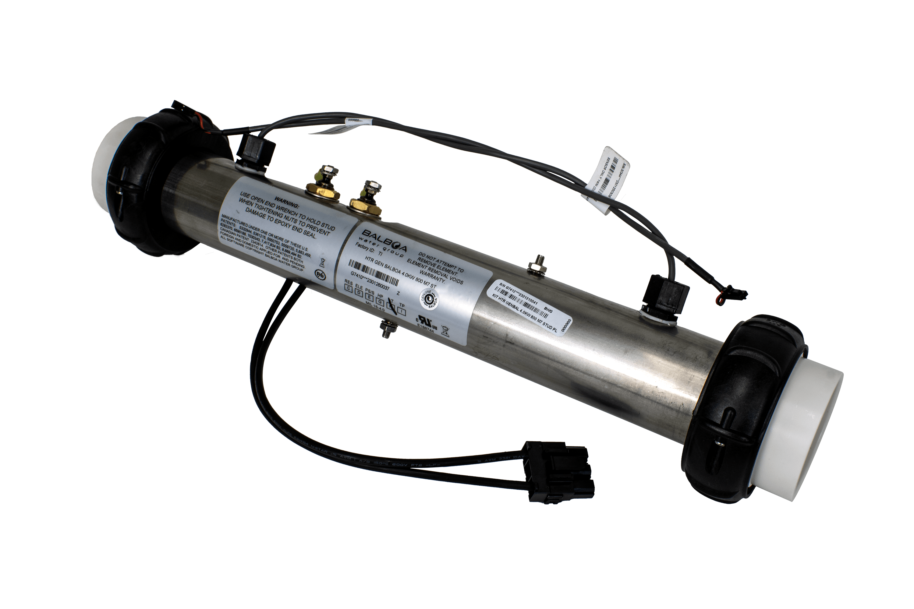 Balboa 4 Kw Heater Tube assembly with sensors PN 58104R16