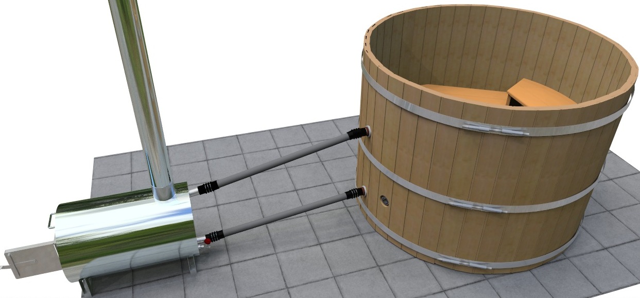 Complete Wood Fired Hot Tub 4 person