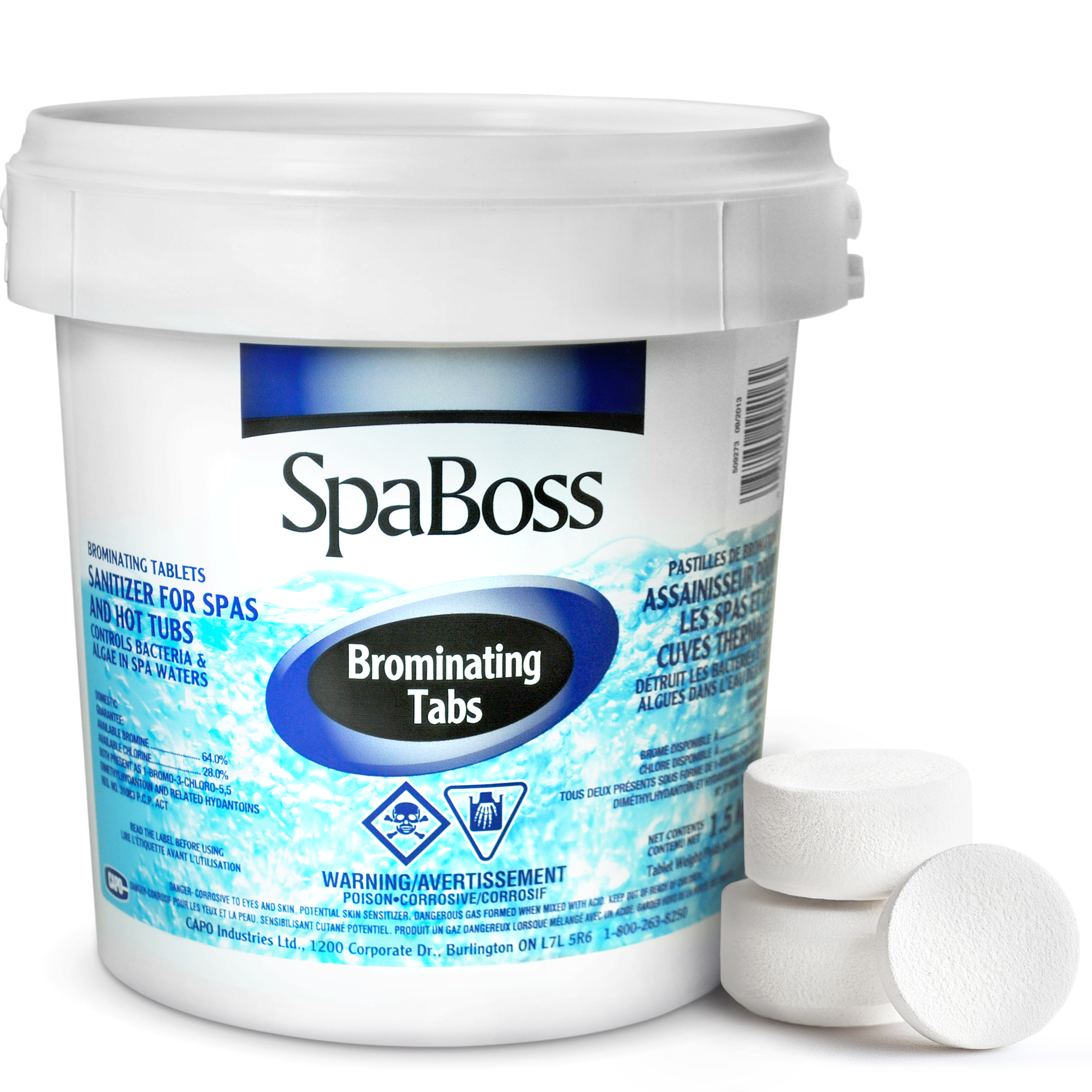 Bromine Pool and Spa Tablets - round mini pucks 1.5 kg
