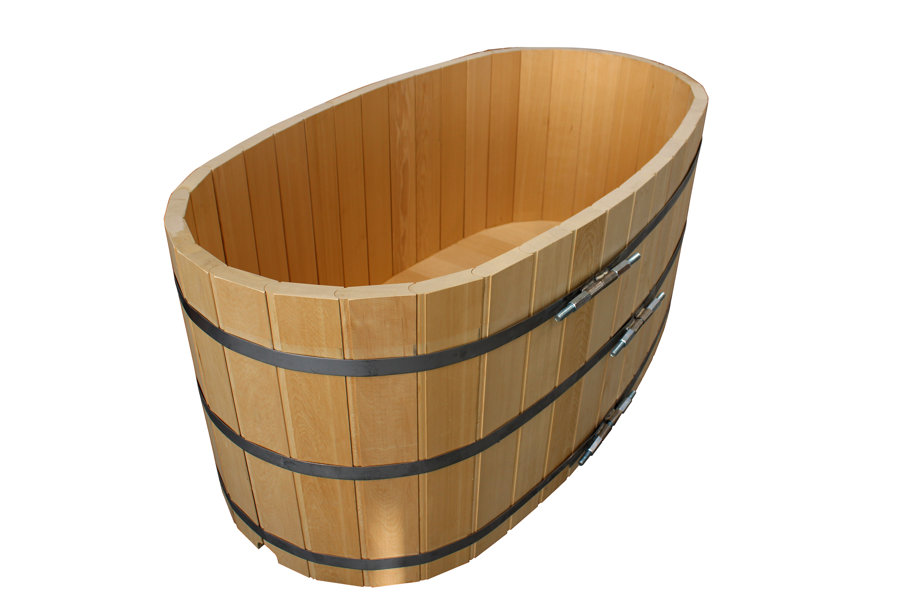 Yellow Cedar Wood Ofuro Soaking Tub for 2 - Electric Heater